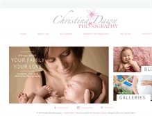 Tablet Screenshot of christinadawnphotography.com